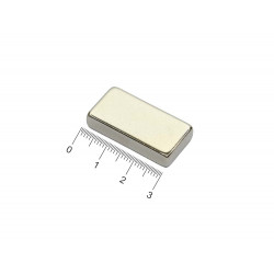 Ímã de neodímio bloco 30 x 15 x 6 mm - N50